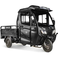 Грузовой электротрицикл Rutrike КАРГО Кабина Универсал 1500 60V1000W черный