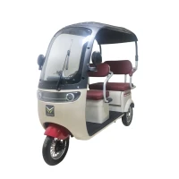 Электротрицикл Yasmand Рикша Бело-красный